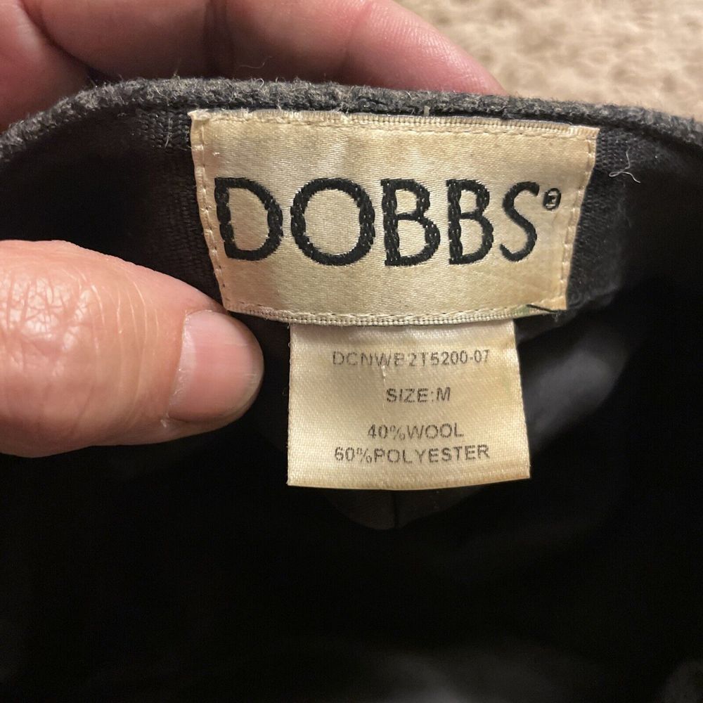 DOBBS NEWSBOY GOLF Medium GATZBY CAP Wool Polyester Black/gray - Picture 5 of 8